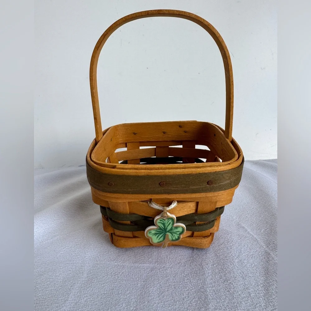 Longaberger‎ Lots of Luck basket limited edition St. Patrick's Day 1999 shamrock